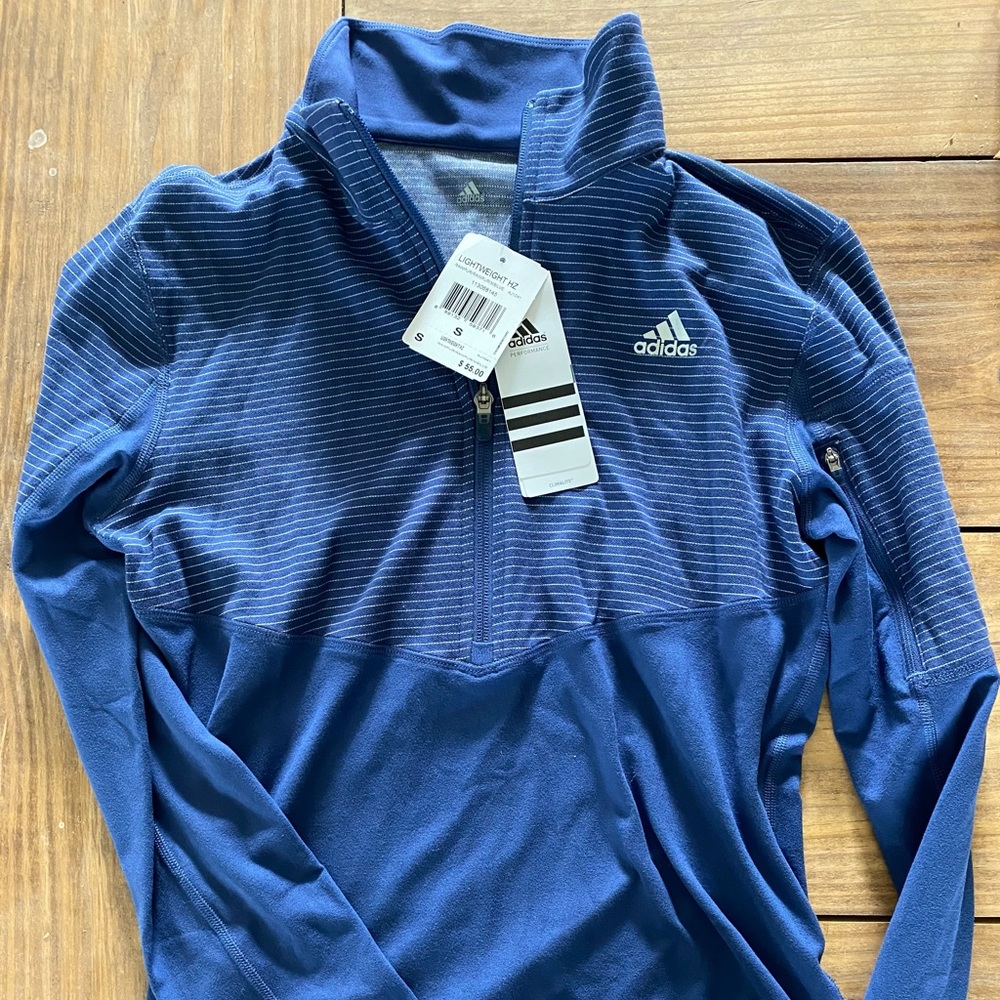 Brand New, with Tags; Womens Adidas climalite long sleeve top. Size small.